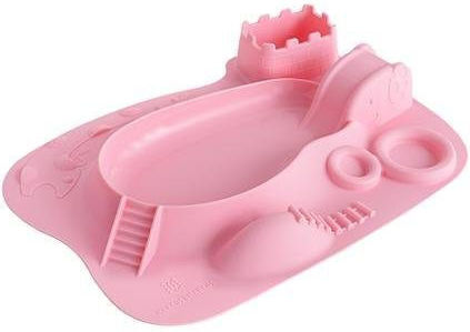 Marcus & Marcus Baby Food Plate made of Silicone Pink
