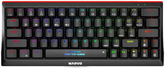 Marvo Hecate 61WR Wireless Gaming Mechanical Keyboard 60% with RGB lighting (English US)