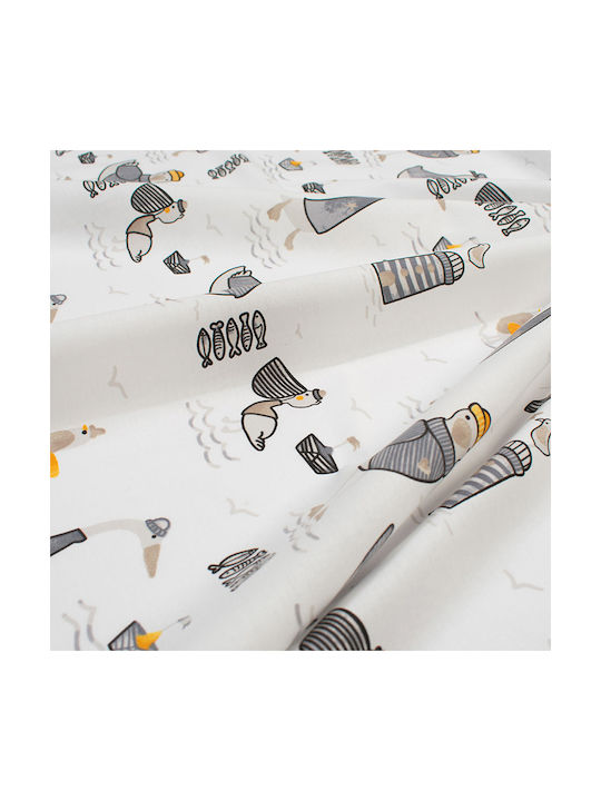 Dimcol Baby Bettlaken Für Wiege Baumwolle Gray 80x110cm