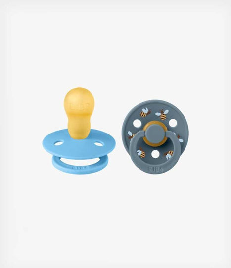 Bibs Studio Collection Pacifiers Rubber Petrol Blue for 6+ months 2pcs