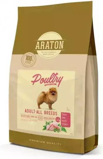 Araton 3kg Dry Food for Adult Dogs with Poultry