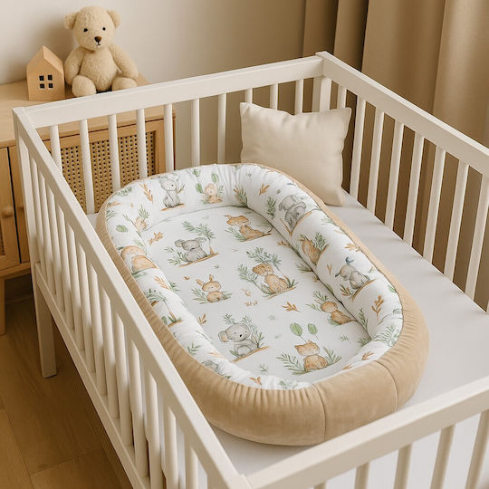 Maboo Baby Nest Velvet Happy Savanna 50x90cm