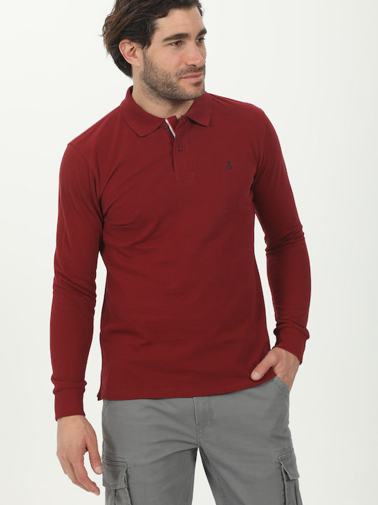 Bluză cu mânecă lungă Burgundy