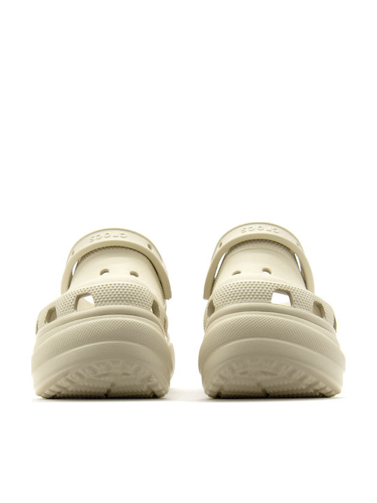 Crocs Bae Γυναικεία Σαμπό Μπεζ