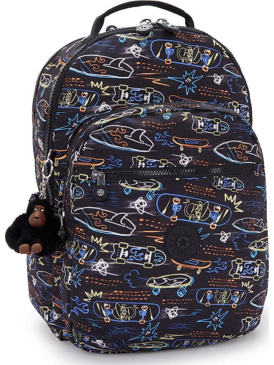 Kipling Seoul Τσάντα Πλάτης για Laptop 15" Πολύχρωμη