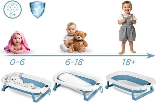 Ricokids Сгъваема Бебешка Вана с термометър Бяла