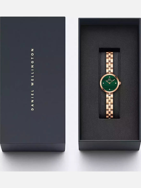 Daniel Wellington Lumine Γυναικείο Ρολόι 22mm Μπαταρίας με Ροζ Χρυσό Μεταλλικό Μπρασελέ