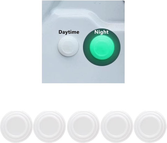 Anti-Vibration Phosphorescent Silicone Car Stickers Doors Hood & Trunk Set 10 Pieces Tc-247
