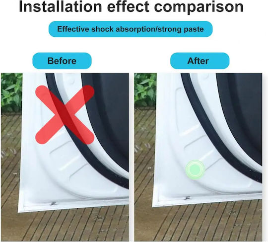 Anti-Vibration Phosphorescent Silicone Car Stickers Doors Hood & Trunk Set 20 Pieces Tc-248