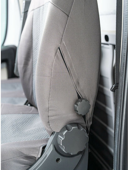 Lampa Car Seat Covers Headrests 3 Rows of Seats Dark Gray Color Sedili Set Large Lampa 1 Piece L5503.1