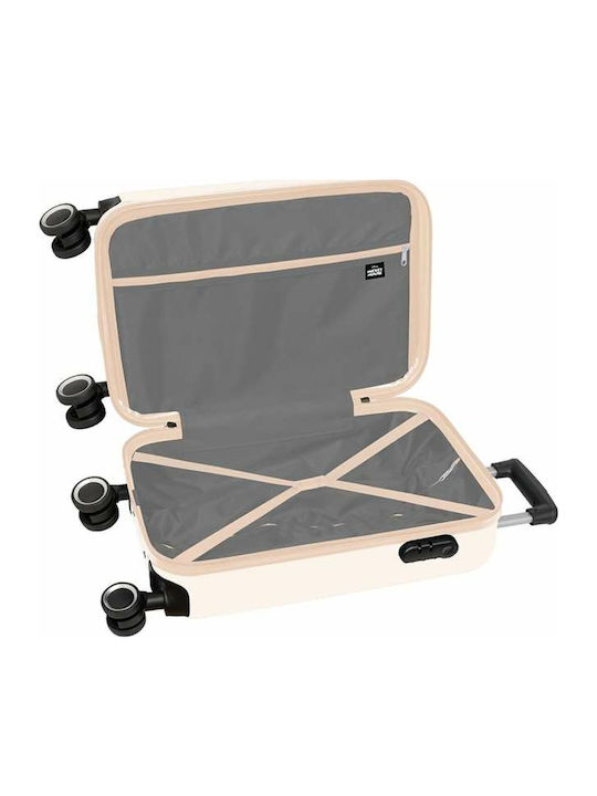 Safta Children's Cabin Travel Suitcase White with 4 Wheels Height 55cm