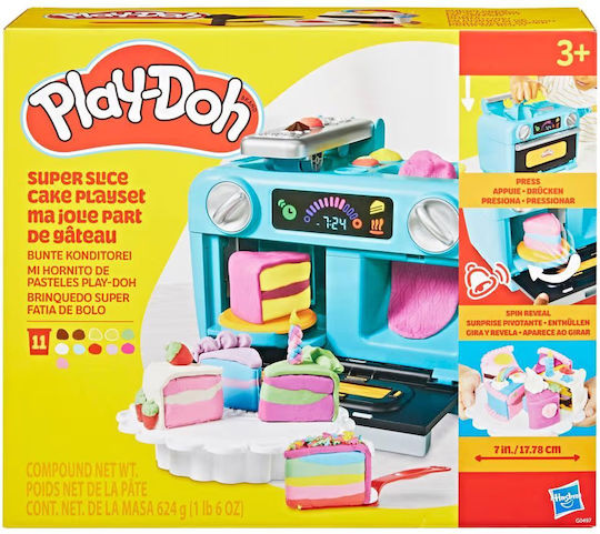 Play-Doh Πλαστελίνη - Παιχνίδι Doh & More - Super Slice Cake Playset για 3+ Ετών