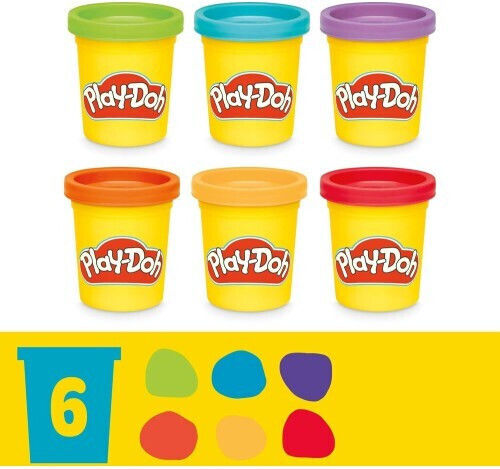 Hasbro Play-Doh Πλαστελίνη - Παιχνίδι Shapes & Colors Dino Starter Set για 3+ Ετών
