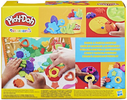 Hasbro Play-Doh Πλαστελίνη - Παιχνίδι Shapes & Colors Dino Starter Set για 3+ Ετών