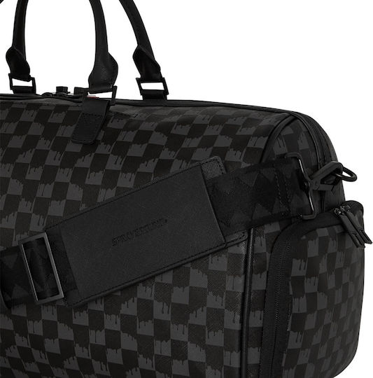 Sprayground Sharks In Paris Duffle Reisetasche Schwarz aus Künstliches Leder L50xB25xH27cm