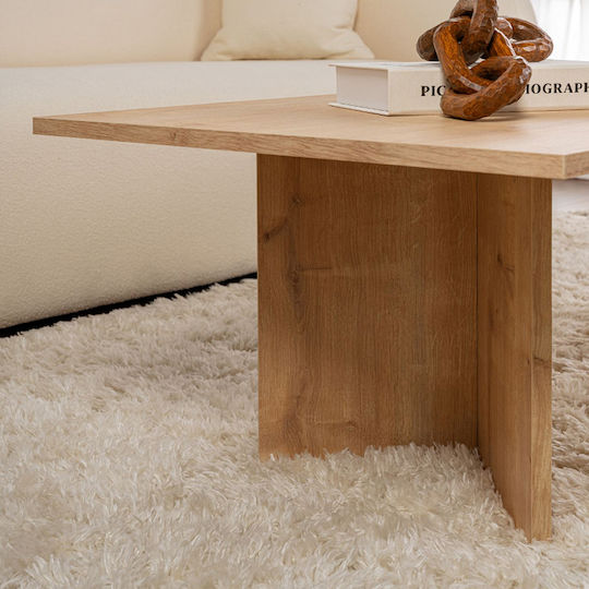 Ορθογώνιο Κεντρικό Τραπεζάκι Sabin Ξύλινο Sapphire Oak Μ119xΠ60xΥ40εκ.