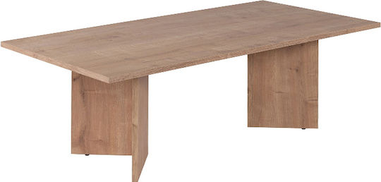 Ορθογώνιο Κεντρικό Τραπεζάκι Sabin Ξύλινο Sapphire Oak Μ119xΠ60xΥ40εκ.
