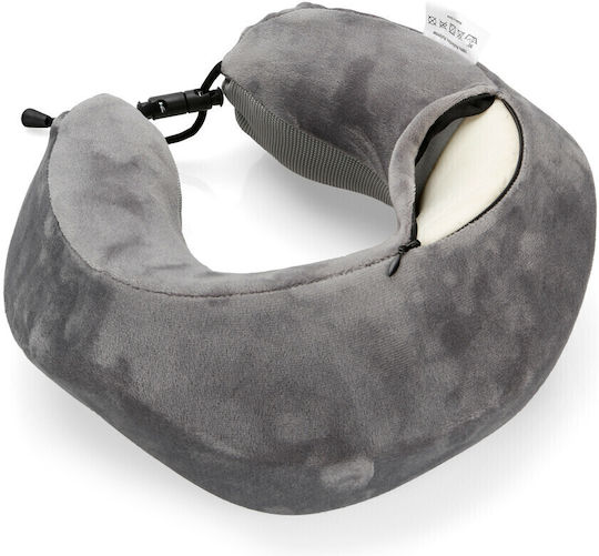 Lampa Μαξιλαράκι Ταξιδίου Μαξιλαράκι Memory Foam Γκρι