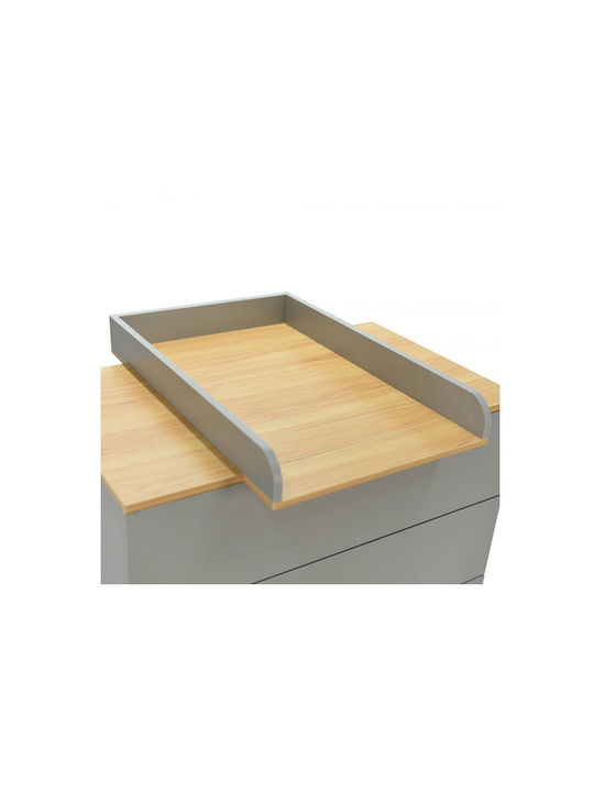 Dulap cu Sertare pentru Bebeluși cu 3 Sertare Cappuccino 90x50x88cm