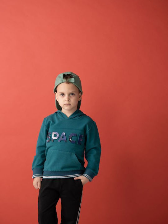 Kids Sweatpants Set Petrol Blue 2pcs