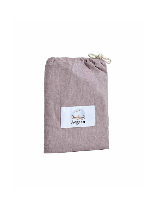 Aigaion Non Iron Сет Калъфки за Възглавници Earthy Red 51x76см.