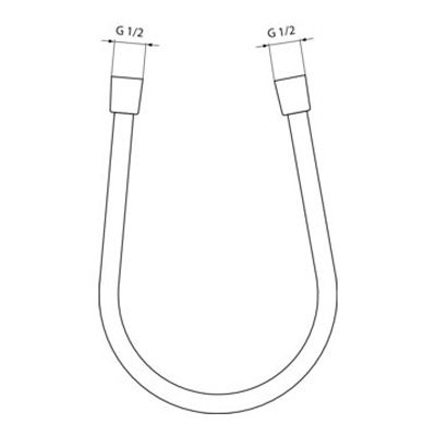 Shower Hose Ideal Standard Idealflex Be200aa Silver Chrome Glossy