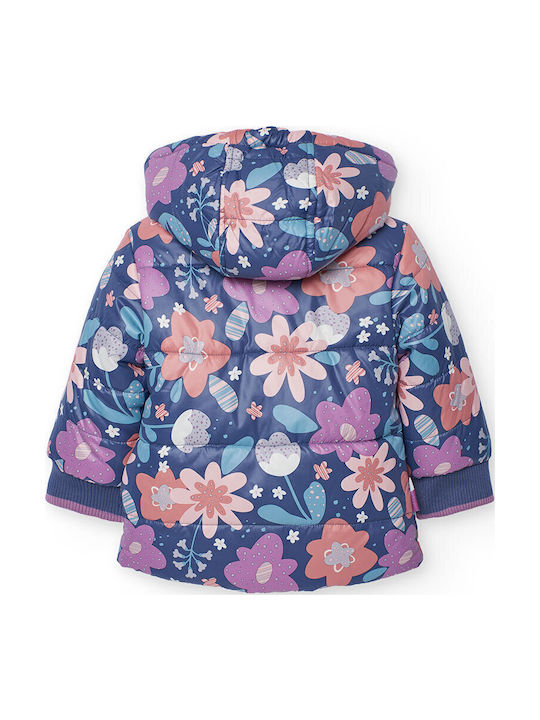 Kids' Casual Jacket Double Sided with Hood Multicolour