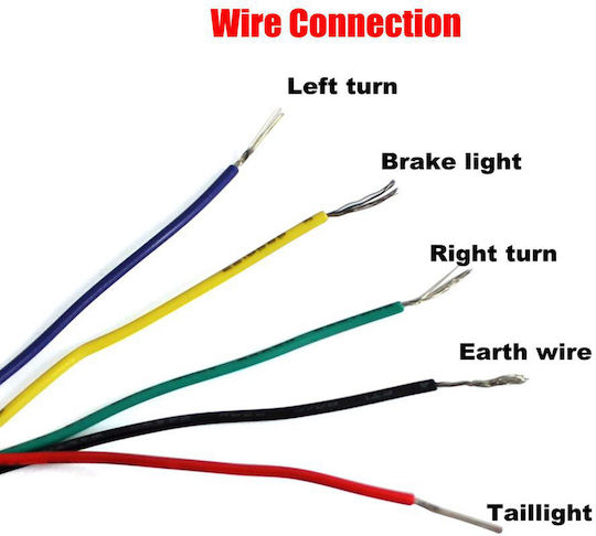 Flexible Motorcycle Headlight LED Strip Running-strobe Brake Lights & Dynamic Turn Signals High Brightness 30cm Tc-256