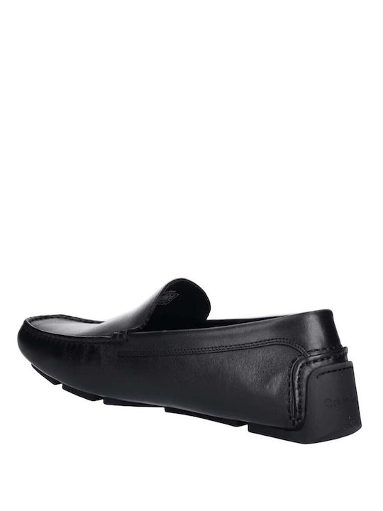 Men's Leather Moccasins Black