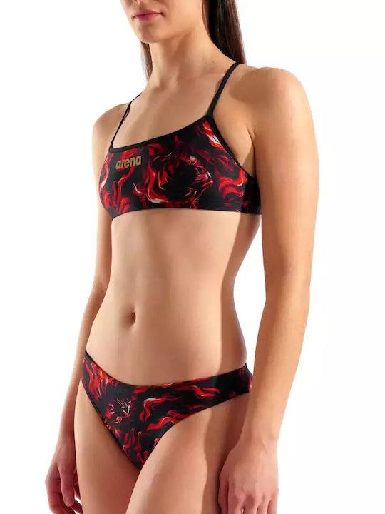 Bikini Set Strapless Top & Slip Bottom Black