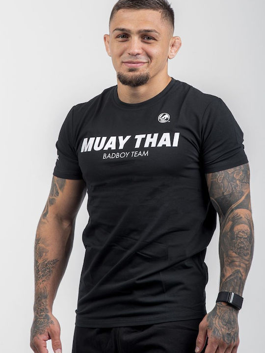 Bad Boy Short Sleeve Shirt BB-000022-100 for Muay Thai Black