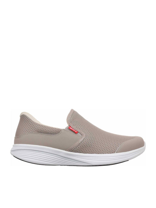 Анатомични Дамски Slip-On Кожени Бежови