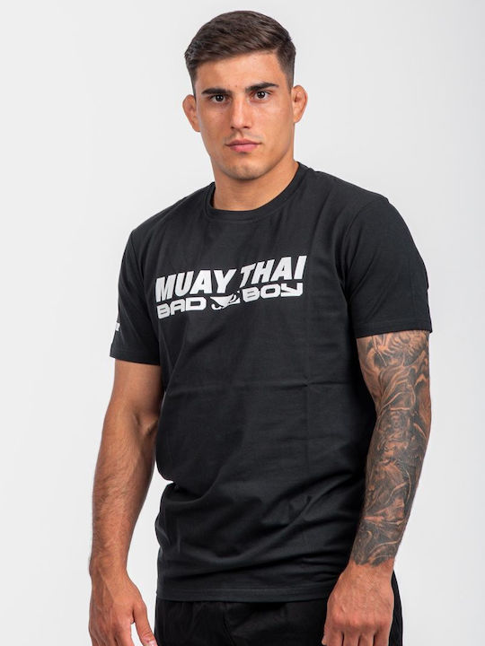 Bad Boy Short Sleeve Shirt BB-000018-100 for Muay Thai Black