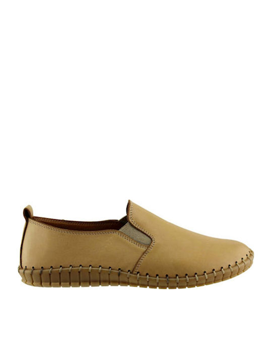 Дамски Slip-On Кожени Кафяви