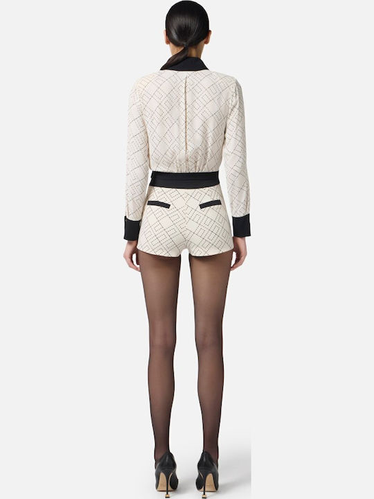 Elisabetta Franchi Jachetă de damă în Alb Culoare