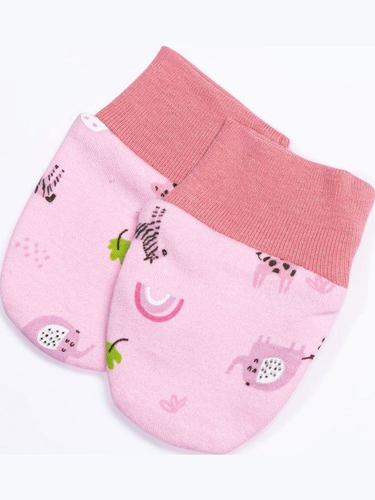 Funky Baby Bodysuit Set Long-Sleeved with Accessories Pink 8pcs