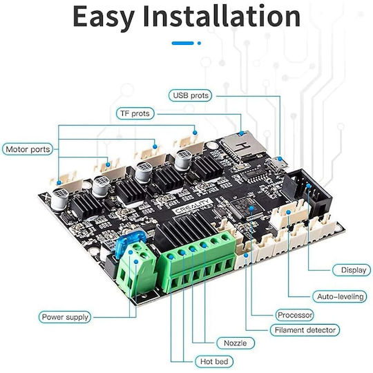 Placă De Bază Silențioasă V4.2.7 Creality Ender 3 Pro Max 3 V2 3 V2 Neo Imprimantă 3D Driver Tmc2225 32 Biți Upgrade Silențios Plug Play