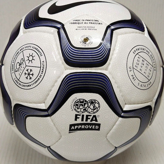 Nike Geo Merlin Vapour L FA Premier League 2000/01 Soccer Ball White