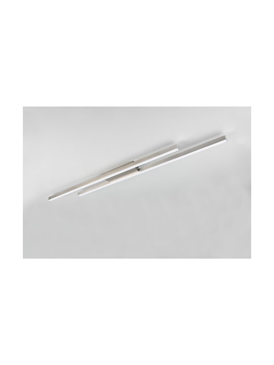 Trio Lighting Deckenleuchte Silber mit Integrierter LED