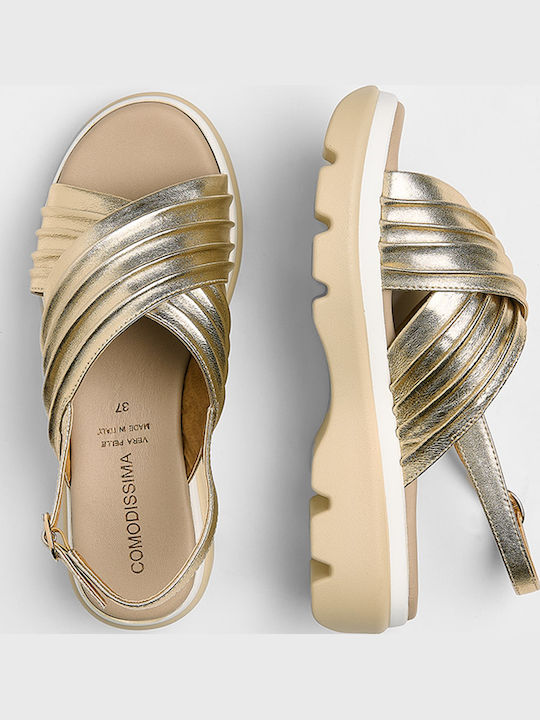 Anatomische Damenplattformen Goldene