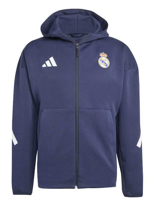 Real Madrid Cardigan with Hood Navy
