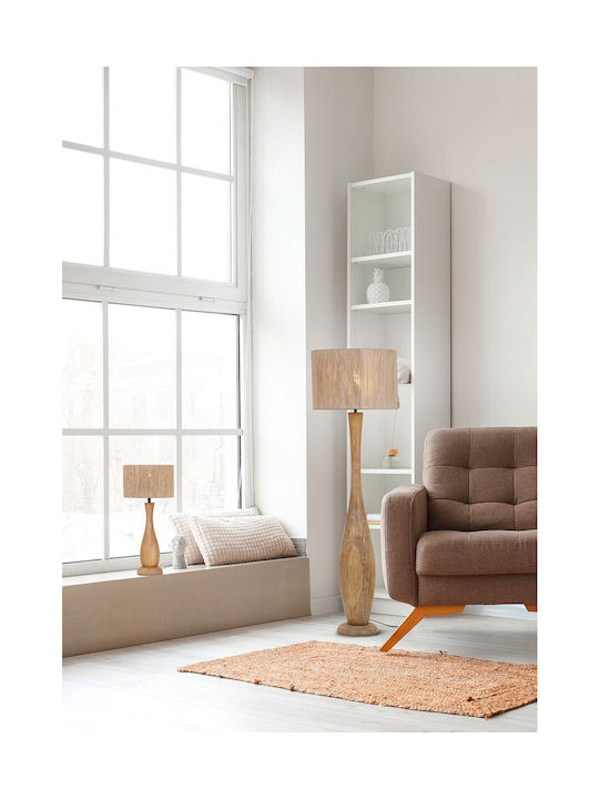 Trio Lighting Floor Lamp H135xW40cm. with Socket for Bulb E27 Beige
