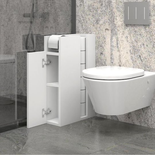 Megapap Bathroom Cabinet L17xW42xH66cm White
