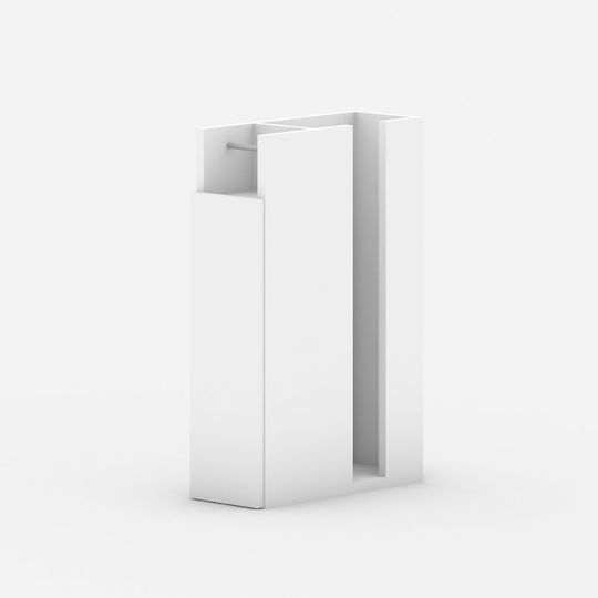 Megapap Bathroom Cabinet L17xW42xH66cm White