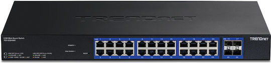 Trendnet TEG-3284WS L2 Switch με 24 Θύρες Gigabit (1Gbps) Ethernet και 4 SFP Θύρες