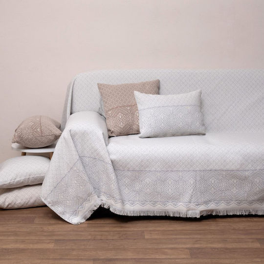 Anna Riska Sofa Cushion 1574 100% Cotton Gray 55x55cm
