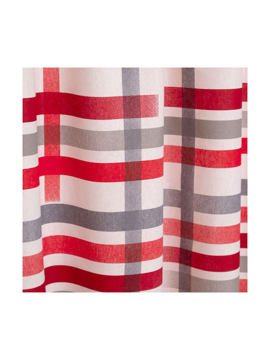 Viopros Curtain with Pencil Pleat Red 140x270cm