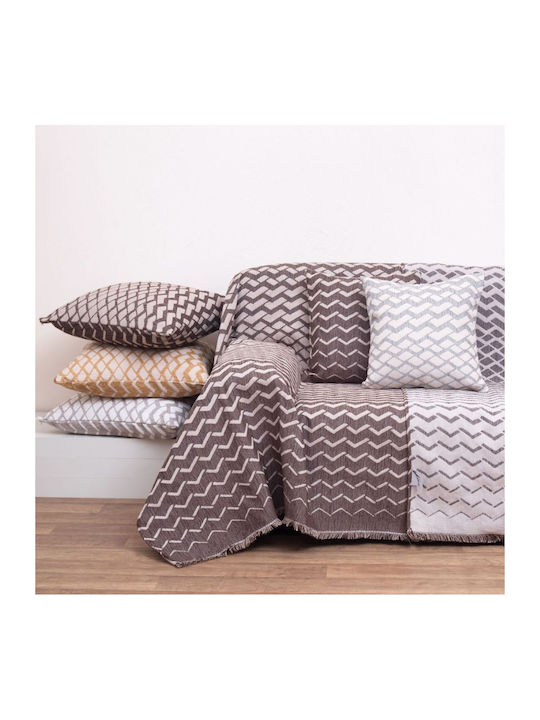 Anna Riska 1447 Ριχτάρι Πολυθρόνας Δύο 'Οψεων Chenille 150x180εκ. Wenge 428527