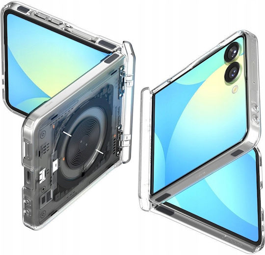 Spigen Ultra Hybrid Pro Mag Book Silicone / Plastic Transparent (Galaxy Z Flip7)