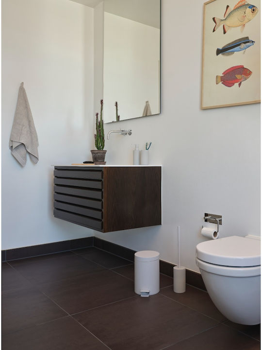 Zone Denmark Inox Καλαθάκι Μπάνιου 3lt Γκρι